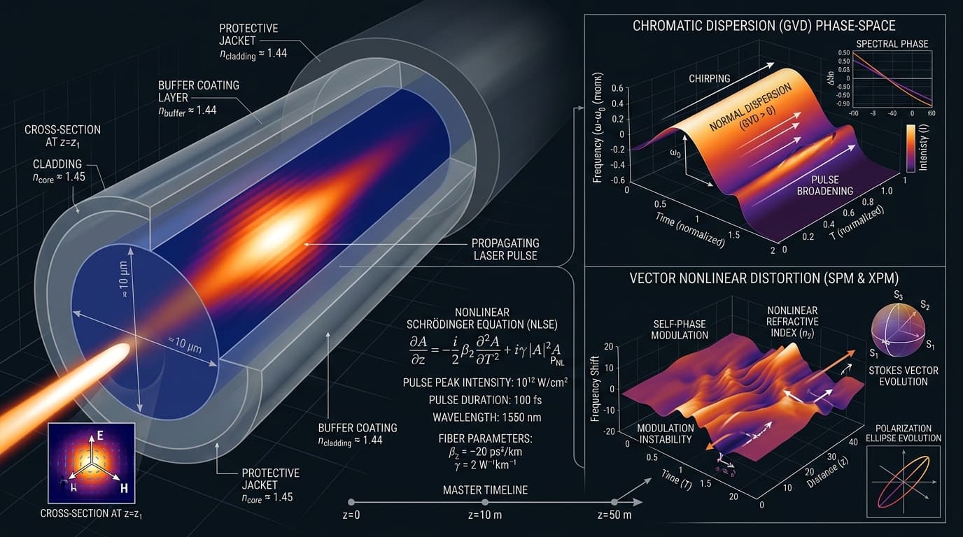 Phase Space Evolution of Optical Pulses