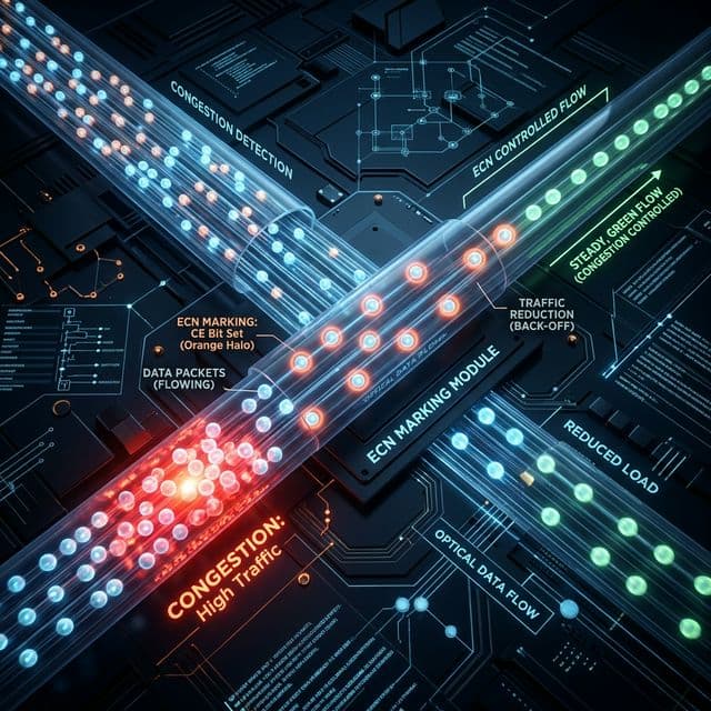 ECN Congestion Control Visualization