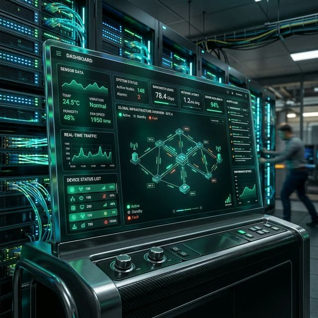 Industrial Network Dashboard Visualization